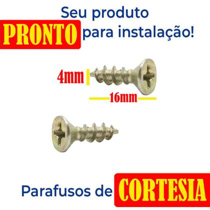 Imagem de 10 Peças - Suporte Lateral Para Tubo Redondo Para Guarda Roupas Cromado