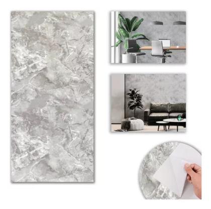 Imagem de 10 Placas Adesivas Piso Parede Mármore Diversos modelos Auto Colante 60x30cm