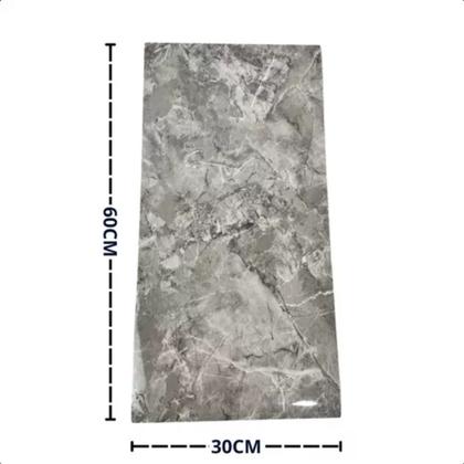 Imagem de 10 Placas Adesivas Piso Parede Mármore Diversos modelos Auto Colante 60x30cm