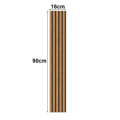 Imagem de 10 Placas Autocolante Revestimento De Parede Ripado Premium MDF