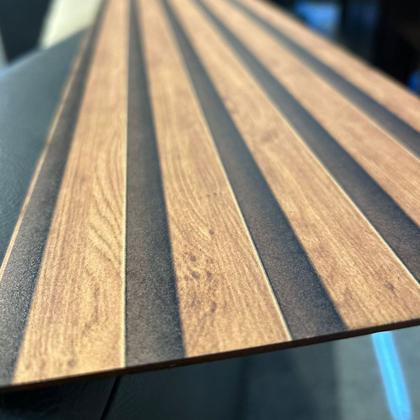 Imagem de 10 Placas Autocolante Revestimento De Parede Ripado Premium MDF