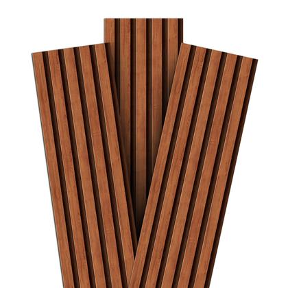 Imagem de 10 Placas Autocolante Revestimento De Parede Ripado Premium MDF