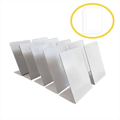 Imagem de 10 Placas Display C/ 4 Folhas A4 para Personalização 10x14cm