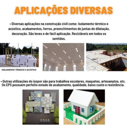 Imagem de 10 Placas Isopor Forro Termico Acustico 100cm x 50xm x 3cm