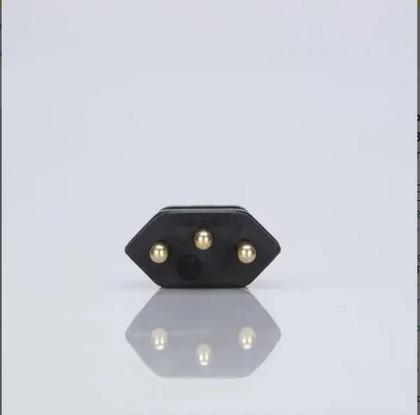 Imagem de 10 Plugue Macho 2PeT 10A 180 Pld13 Preto Margirius