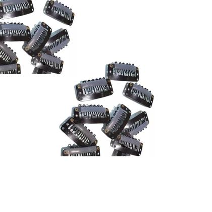 Imagem de 10 Presilha Aplique Tic Tac Marrom Alongamento Ótima Fixação