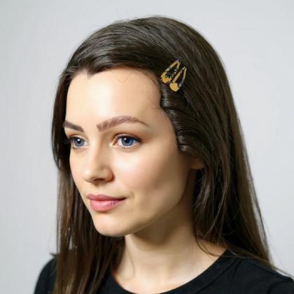 Imagem de 10 Presilhas De Cabelo Tic Tac pequeno 3cm Sortido Infantil