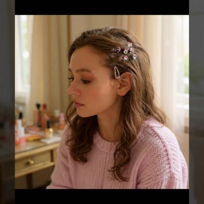 Imagem de 10 Presilhas De Cabelo Tic Tac pequeno 3cm Sortido Infantil