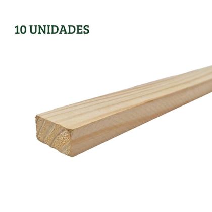 Imagem de 10 Ripas/Sarrafos de 2x4x100 cm Madeira de Pinus