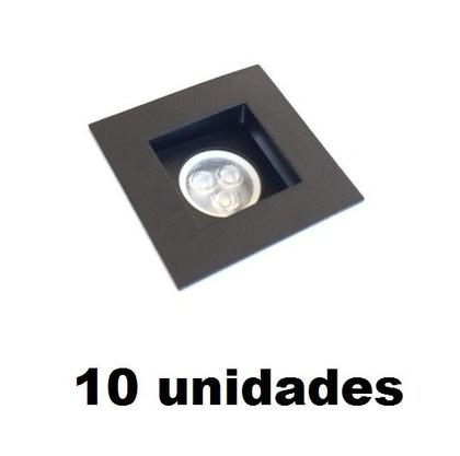 Imagem de 10 Spot Embutido Mr11 Mini Dicroica Preto Sala Alz60