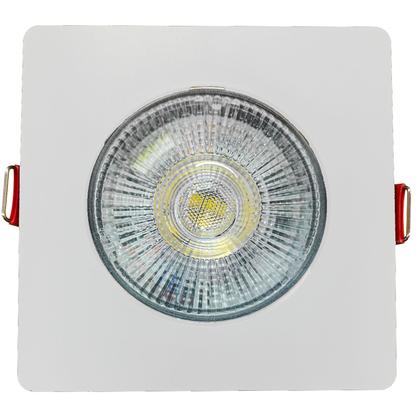 Imagem de 10 Spot Led 5w Quadrado Embutir Luz Amarela 3000k Luminária Gesso Avant