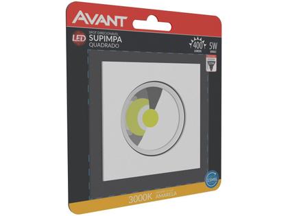 Imagem de 10 Spot Led Embutir Quadrado 5w Branco Quente 3000k