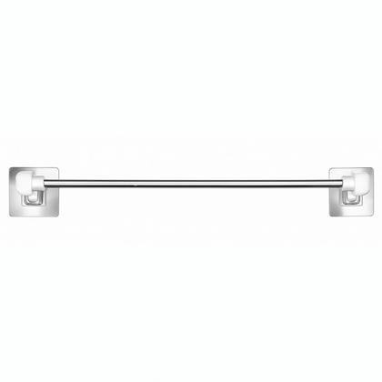 Imagem de 10 Suportes Porta Toalha Inox Adesivo De Rosto Barra de 44,5cm