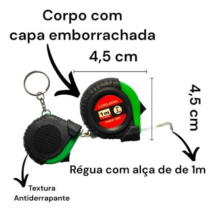 Imagem de 10 TRENAS CHAVEIRO AUTOMATICA C/TRAVA 1 Metro X 6 MM