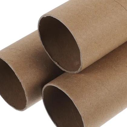 Imagem de 10 Tubo Postal Canudo Papelão Grosso 86cmx7,3 C/ Tampa Metal