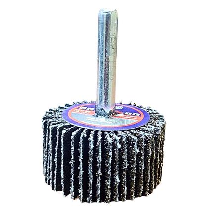 Imagem de 10 Un Roda Lixa Haste Micro Retifica 40 X 20mm Grão 80 DISFLEX