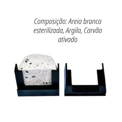 Imagem de 10 Unidades de Pedra de Calcio com Carvao Ativado - Calopsita Agapornes Passaros