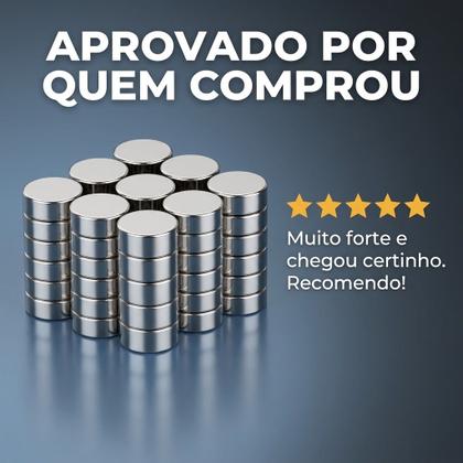 Imagem de 10 Unidades Ima Neodimeo 10mm N35 Extremamente Forte Resistente