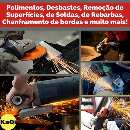 Imagem de 10 X Discos Flap Grão Lixa 115Mm X 22Mm Cônico 4.1/2 Premium