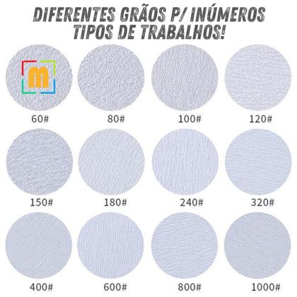 Imagem de 10 X Lixas Disco Anti-Empastamento 5 Polegadas 125mm 8 Furos Pluma Lixadeira Politriz KaQi