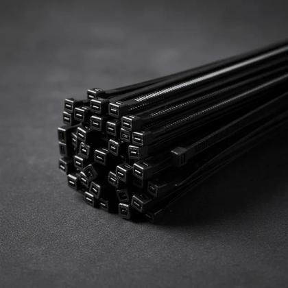 Imagem de 100 Abraçadeiras, Nylon, enforca-gato, Lacre para protetor de portão 2,5x100mm - Gold Plant