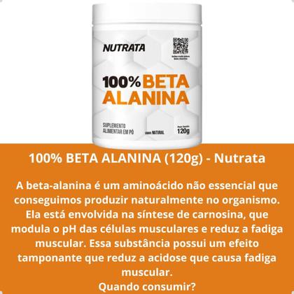 Imagem de 100% Beta Alanina Vegano 120g Nutrata