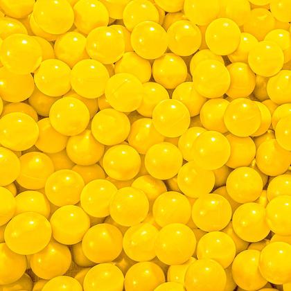 Imagem de 100 Bolinha De Piscina Amarela Cor Unica Infantil Não Amassam