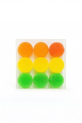 Imagem de 100 caixas em acetato transparente 12x12x3 para 9 docinhos brigadeiros e diversos.