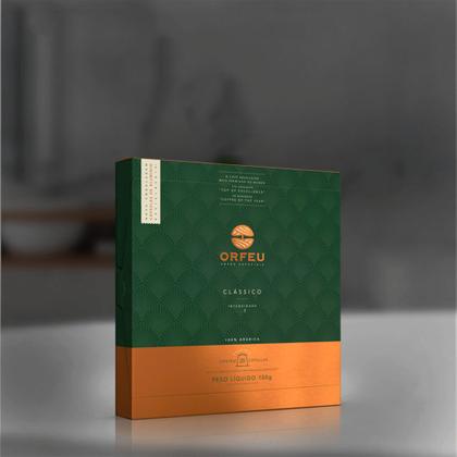 Imagem de 100 Cápsulas Café Orfeu Nespresso Clássico - Intensidade 6