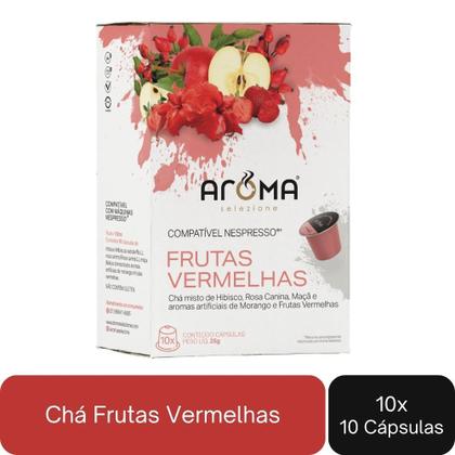 Imagem de 100 Cápsulas Compatíveis com Nespresso Aroma Frutas Vermelha