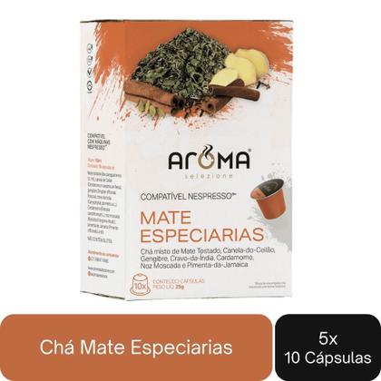 Imagem de 100 Cápsulas de Chá Compatíveis com Nespresso Aroma Mate Especiarias