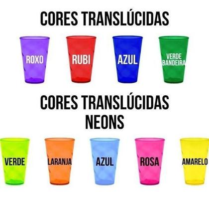 Imagem de 100 Copos Caldereta Twister Neon 500ml Sem Personalização