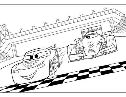 Imagem de 100 Desenhos Carros Mcqueen E Mate Para Colorir E Pintar 100 Folhas Avulsas A4! 1 Desenho Por Folha!