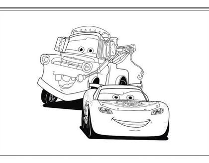 Imagem de 100 Desenhos Carros Mcqueen E Mate Para Colorir E Pintar 100 Folhas Avulsas A4! 1 Desenho Por Folha!