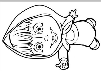 Imagem de 100 Desenhos Masha E O Urso Para Colorir E Pintar 100 Folhas Avulsas A4! 1 Desenho Por Folha!