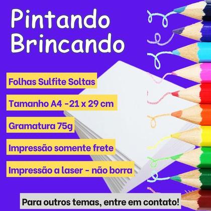 Imagem de 100 Desenhos Turma Da Mônica Para Colorir E Pintar 50 Folhas Avulsas A4! 2 Desenhos Por Folha!
