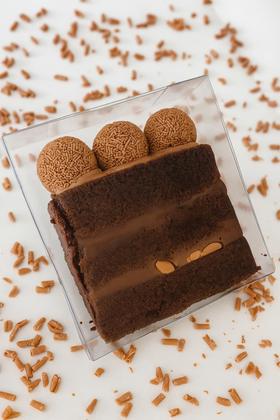 Imagem de 100 Embalagens Slice Cake Fatia Bolo 12x11x2,5cm