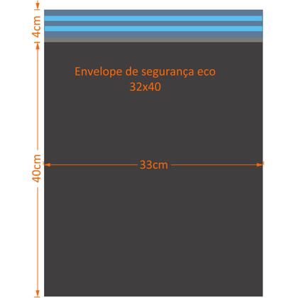 Imagem de 100 Envelopes Segurança Plastico e Bolha Lacre Adesivo 32x40