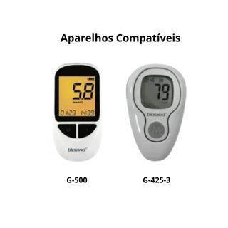 Imagem de 100 fitas para medir glicose Bioland Para medidor G500 / G425S