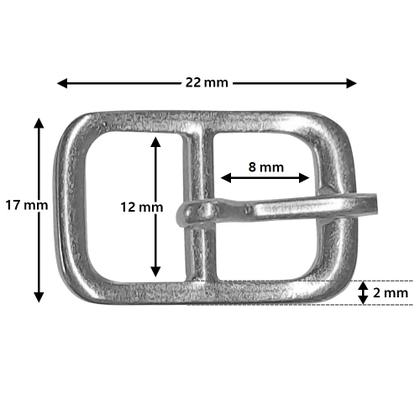 Imagem de 100 Fivelas De Metal 12mm Para Sandália Infantil Adulto Bolsas 1116