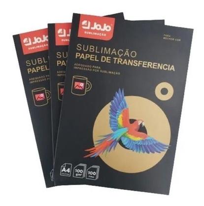 Imagem de 100 Folhas Papel Para Sublimação Transfer Fundo Rosa A4 100g