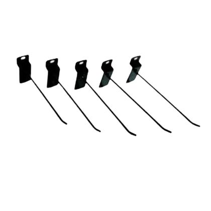 Imagem de 100 Ganchos De 10cm Preto Para Painel Canelado