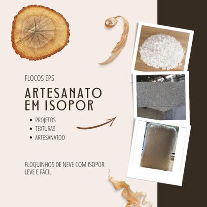 Imagem de 100 Litros Flocos de Isopor Para Enchimento de Almofadas Tamanho 45x45 Enche 2 Almofadas