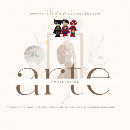 Imagem de 100 Litros Flocos de Isopor Para Enchimento de Almofadas Tamanho 45x45 Enche 2 Almofadas