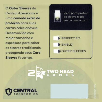 Imagem de 100 Outer Sleeves Protetores Magic Pokemon Kop Transparente Central Shield