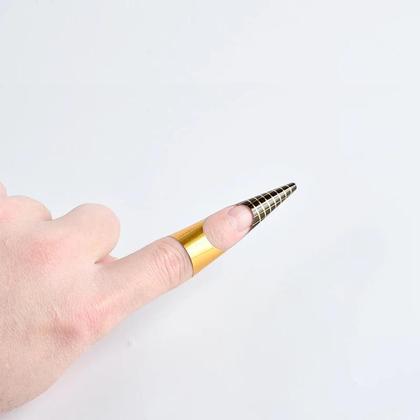 Imagem de 100 Peças De Moldes Para Unhas, Guias De Curvatura Para Extensão De Gel Acrílico UV, Ferramentas De