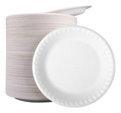 Imagem de 100 Pratos De Isopor Descartável Refeição Churrasco 23cm