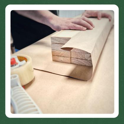 Imagem de 100 Ripas Sarrafos Eucalipto 1x3x50cm Aplainado Artesanato