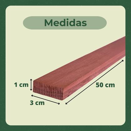 Imagem de 100 Ripas Sarrafos Eucalipto 1x3x50cm Aplainado Artesanato