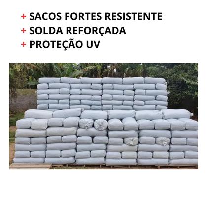 Imagem de 100 Sacos Para Silagem Silo Branco + 100 Abraçadeiras Fortes